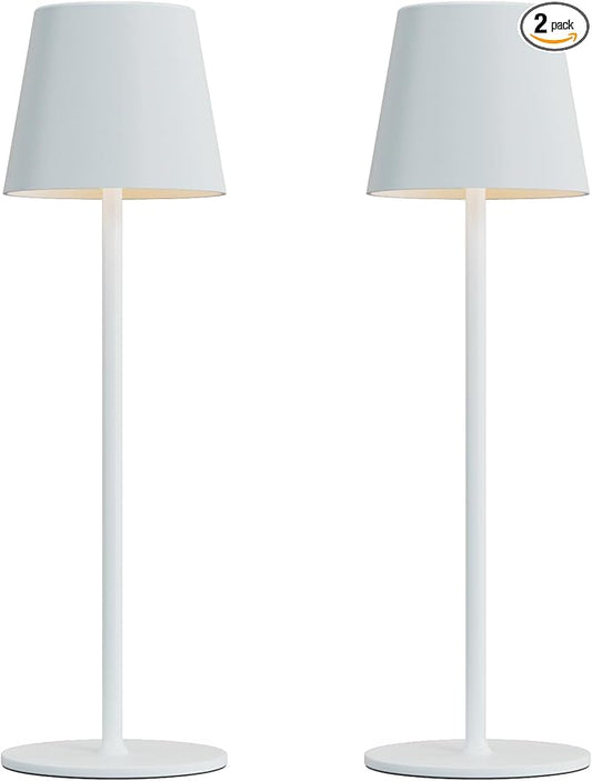 Kakanuo Cordless Table Lamp Rechargeable White by KakanuoLightings