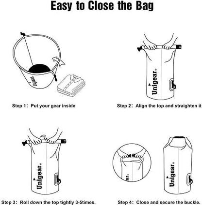 Unigear Dry Bag Waterproof, 2L/5L/10L/20L/30L/40L Floating and Lightweight Bags - Image 8