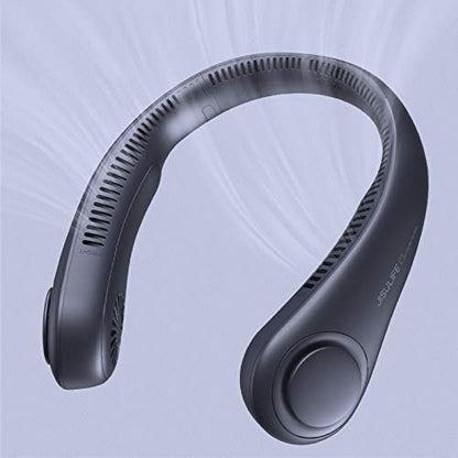 JISULIFE Portable Neck Fan, Hands Free Bladeless Fan, 5 Speeds, 4000 mAh by LivechillStaycool