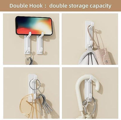 pickpiff Wall Hooks for Coat and Towel: 13LB Strong Adhesive Door Hanger Stick - Image 5