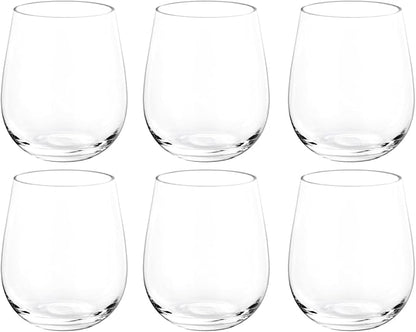 KOXIN-KARLU Classic 18-ounce Acrylic Stemless Wine Glasses, Unbreakable Mixed by KOXIN-KARLU