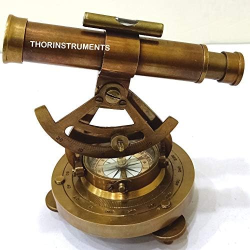 Antique Brass Alidade Compass 6" Nautical Decorative Alidade Compass Rustic by THOR+INSTRUMENTS