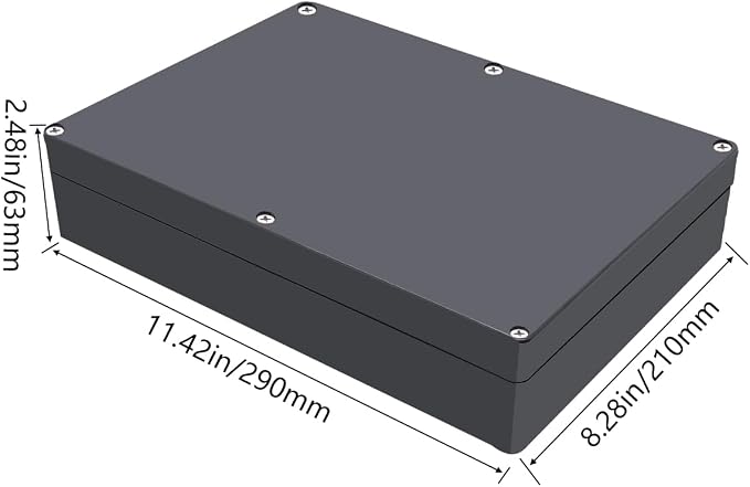 Project Box ABS Black Electrical Boxes IP65 Outdoor Waterproof Box Electronic - Image 2