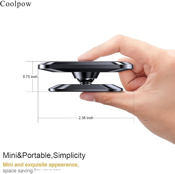 【2-PACK】Magnetic phone holder for car, iPhone Magnetic car mount for cell phone - Image 9