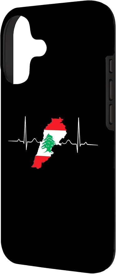 Lebanon Heart Lebanese Heartbeat Vintage Lebanon Map Case - Image 2