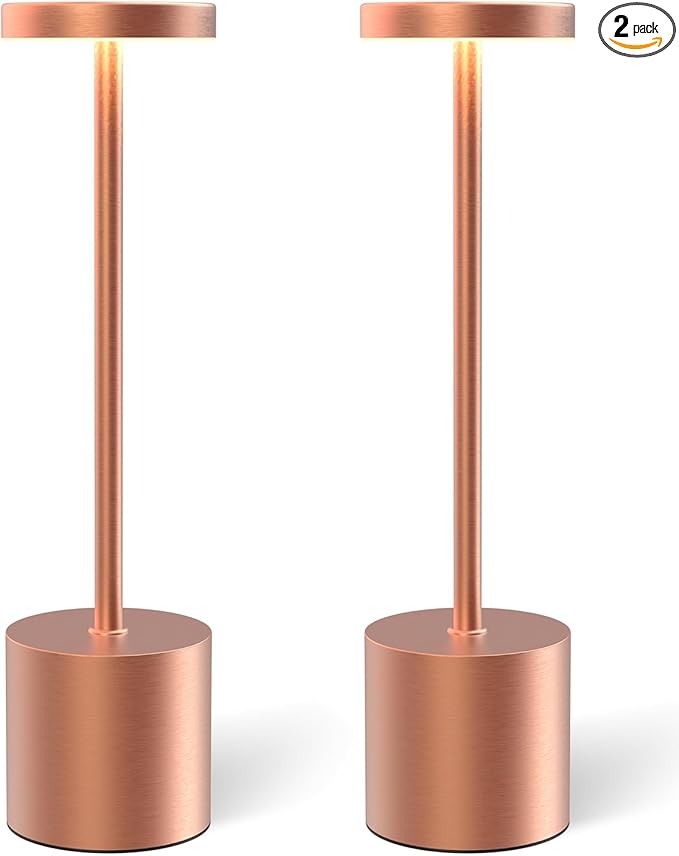Cordless Table Lamps Rechargeable Set of 2, Portable LED Desk Lamp, 5000mAh by Swinerton