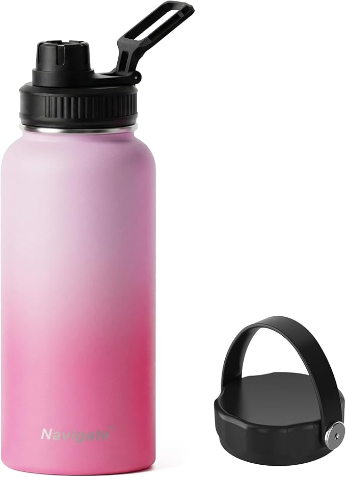 Navigate 32 oz Insulated Stainless Steel Sports Water Bottle by Navigate