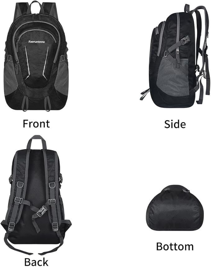 30L Large capacity Lightweight Packable Foldable Backpack，women and men Hiking - Image 5