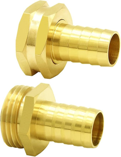 Hooshing 3/4" Garden Hose Repair Kit Solid Brass Water Hose Mender Male and - Image 6