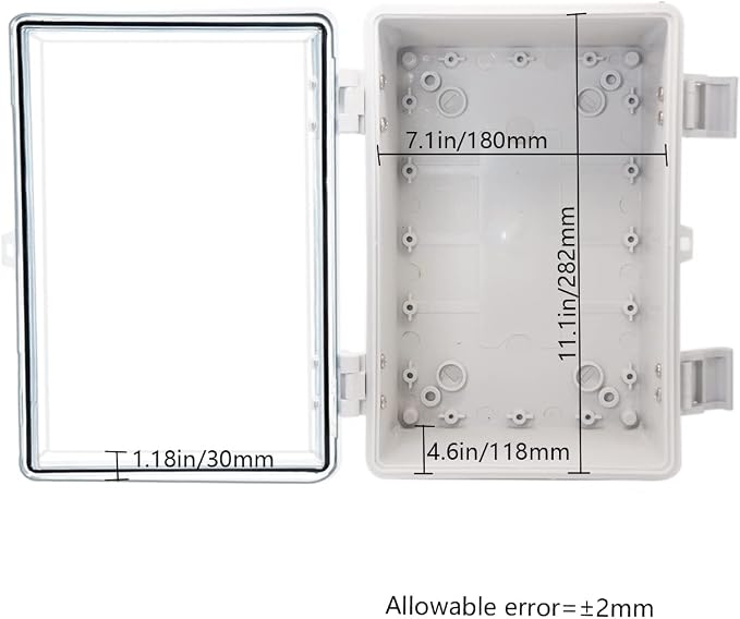 Zulkit Junction Box ABS Plastic Dustproof Waterproof IP65 Electrical Boxes - Image 3