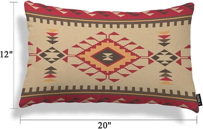 EKOBLA Vintage Ethnic Pattern 12x20 Pillow Case Tribal Print American Style - Image 5