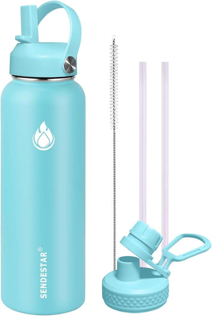 SENDESTAR Stainless Steel Water Bottle, Wide Mouth Water Bottle 40 oz by Sendestar