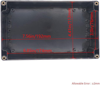 Project Box ABS Plastic Black Electrical Boxes IP65 Waterproof DIY Electronic - Image 3