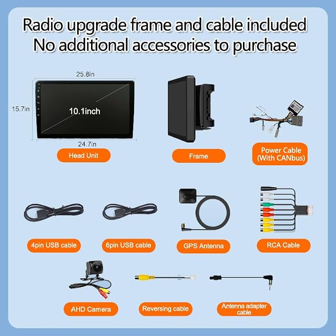 10.2 Inchs Car Stereo Radio Upgrade - Image 6