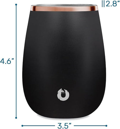 SNOWFOX Premium Vacuum Insulated Stainless Steel Grand Pinot Wine Glass - Image 2