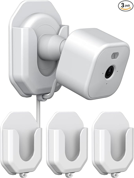 KMOUANTS 3 Pack Blink Mini No Drill No Screws Wall Mount Bracket by KMOUANTS