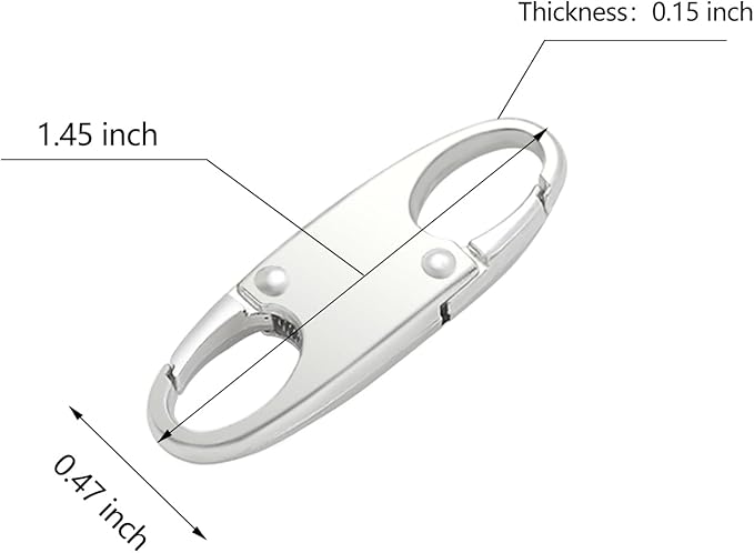 Small Carabiner Clip, Zipper Clip, Small Carabiner, Mini Carabiner, Zipper Pull - Image 4