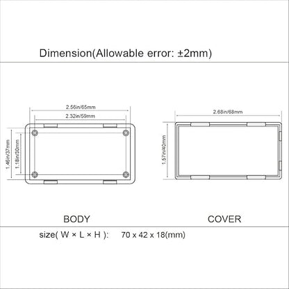 LeMotech Project Box 10 Pieces ABS Plastic Electrical Project Case Small - Image 7
