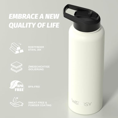 40oz Insulated Water Bottle, BPA Free&Leak Proof, Stainless Steel Water Flask - Image 8