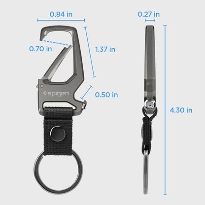 Spigen Life Carabiner Key Ring Clip, Car Keychain Clip, Bottle Opener Key Chain - Image 2