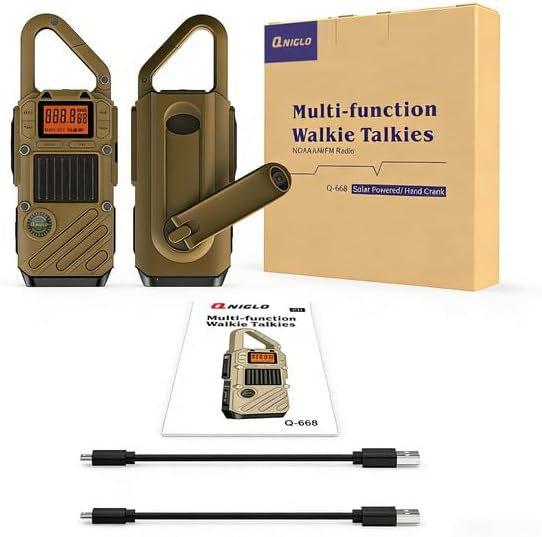 Walkie Talkies for Adults Rechargeable, FM/NOAA Emergency Radios - Image 7