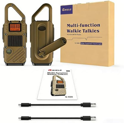 Walkie Talkies for Adults Rechargeable, FM/NOAA Emergency Radios - Image 7