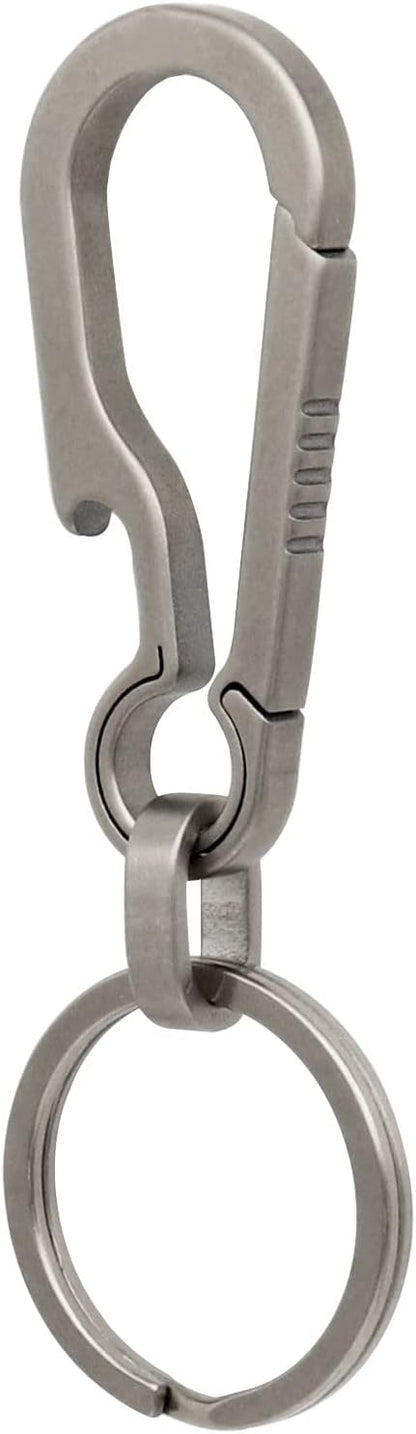 PJYTAC Key Chain Clip Titanium Carabiner Keychain Quick Release Carabiner by PJYTAC
