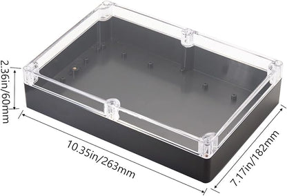 Project Box IP65 Waterproof Junction Box ABS Plastic Black Electrical Boxes DIY - Image 2