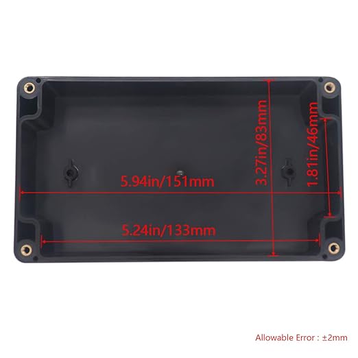 Project Box IP65 Waterproof Junction Box ABS Plastic Black Electrical Boxes DIY - Image 3