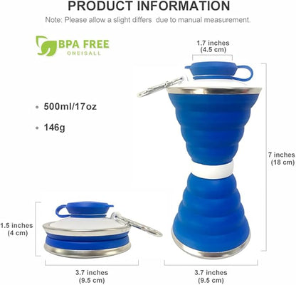 Collapsible Water Bottle, Camping Cup - Image 5