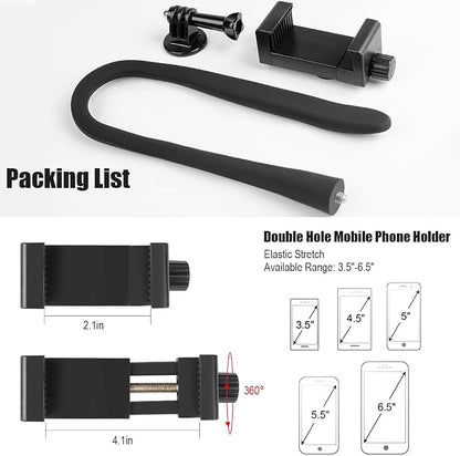 Taisioner Flex Mount Stroller Phone Holder Selfie Stick Gooseneck - Image 2