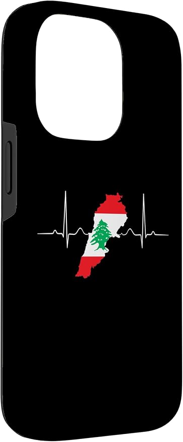 Lebanon Heart Lebanese Heartbeat Vintage Lebanon Map Case - Image 3