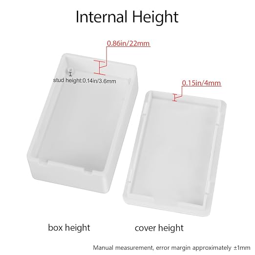 LeMotech Project Box 10 Pieces ABS Plastic Electrical Project Case Small - Image 4