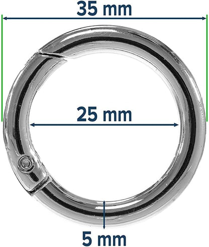 Paracord Planet Spring Gate O Rings – Available in 3/4 Inch and 1 Inch Sizes – - Image 4