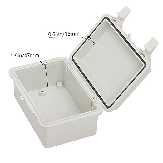 Zulkit 2pcs Junction Box ABS Plastic Dustproof Waterproof IP65 Electrical Boxes - Image 4