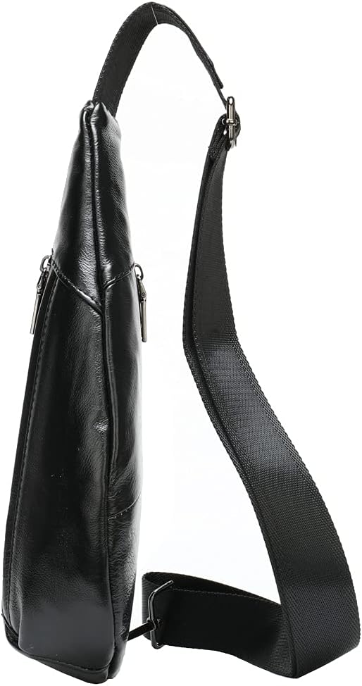 Hebetag Leather Crossbody Sling Bag - Image 4