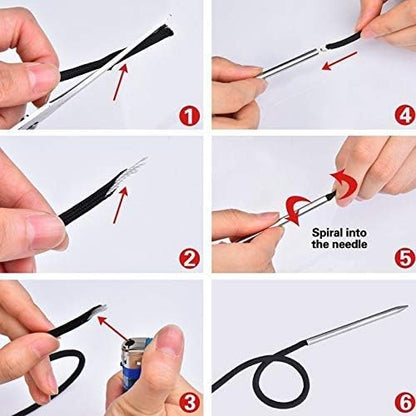 2pcs 550 Paracord Fids Lacing Stitching Weaving Needles Stainless Steel Camping - Image 5