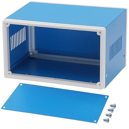 Zulkit Electronic Enclosures Blue Metal Enclosure Project Case DIY Box Junction by Zulkit