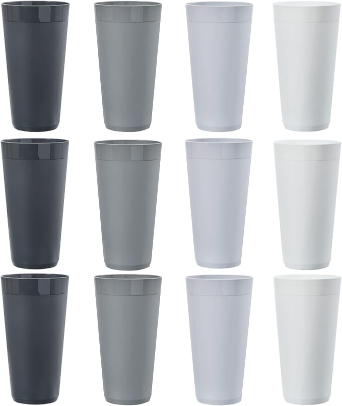 US Acrylic Newport 32 ounce Unbreakable Plastic Stackable Iced-Tea Tumblers in - Image 7