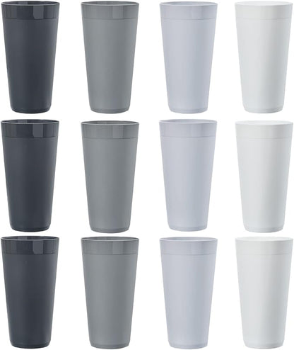 US Acrylic Newport 32 ounce Unbreakable Plastic Stackable Iced-Tea Tumblers in - Image 7