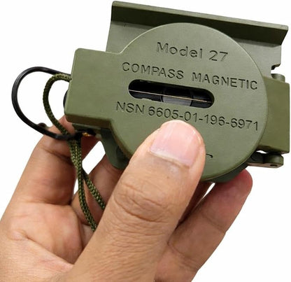 US Military Style Phosphorescent Waterproof Lensatic Compass Accurate Hand Held - Image 8
