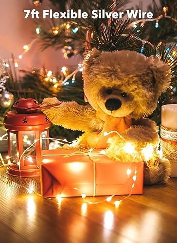 Brightown 12 Pack LED Fairy Lights Battery Operated String Lights - 7ft 20LED - Image 7