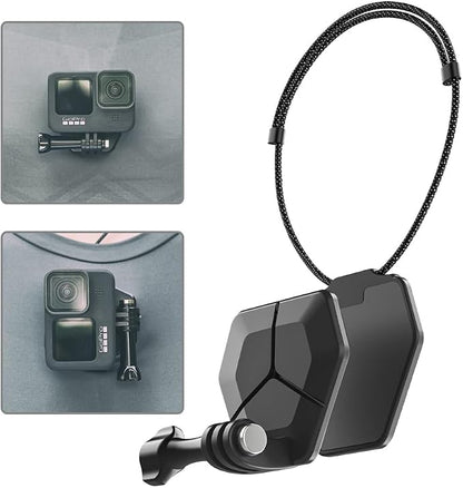 Magnetic Action Camera Chest Mount, Magnetic Neck Mount + Adjustable Neck Strap by SKEZN