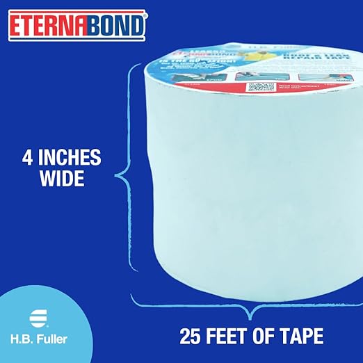 EternaBond RoofSeal White 4" x25' MicroSealant UV Stable RV Roof Seal Repair - Image 5