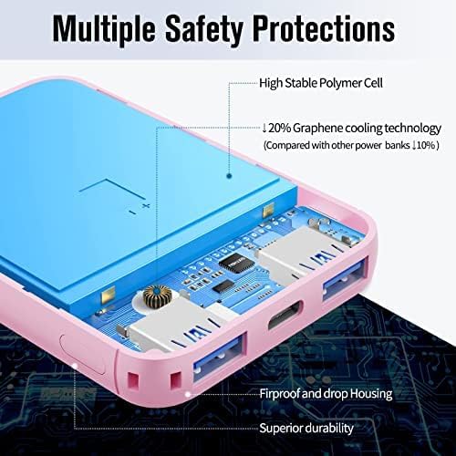 VANYUST S22 Portable Charger, Mini Colorful Power Bank, 5000mAh External - Image 5