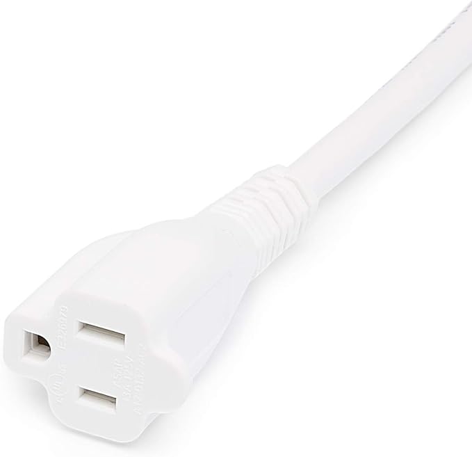 Amazon Basics Extension Cord, 3 Ft, 3-Prong Outlet Extender, Indoor Use - Image 3