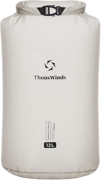Thous Winds 12L Ultralight Dry Bag, Compact Roll Top Waterproof Pouch by ThousWinds