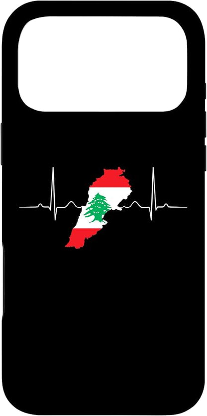 Lebanon Heart Lebanese Heartbeat Vintage Lebanon Map Case by Unknown