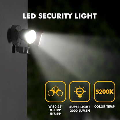 LUTEC P6221W-PIR24 2000 Lumen 18 Watt 26 LED Motion Activated Integrated - Image 4