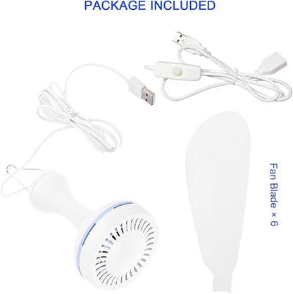 USB Powered Ceiling Fan Portable Canopy Fan - Image 7